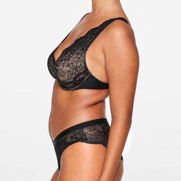 ThirdLove Lace Contour Plunge Bra Size 34C½ black - Picture 3 of 6